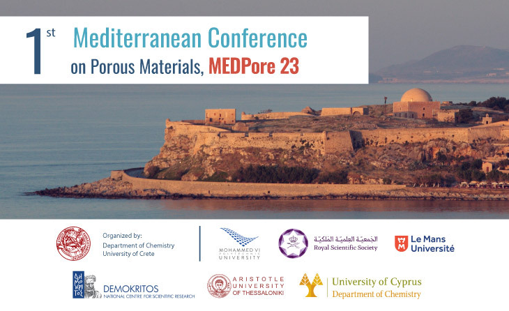Logo of the 1st Mediterranean Conference on Porous Materials