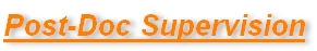 Post-Doc Supervision