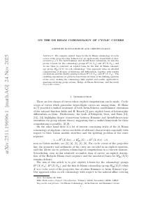 On the de Rham cohomology of cyclic covers