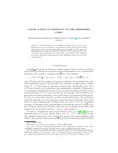 Galois Action on Homology of the Heisenberg Curve
