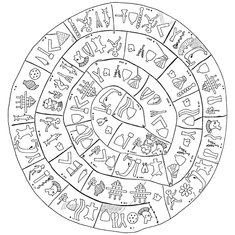 Phaistos Disc illustration
